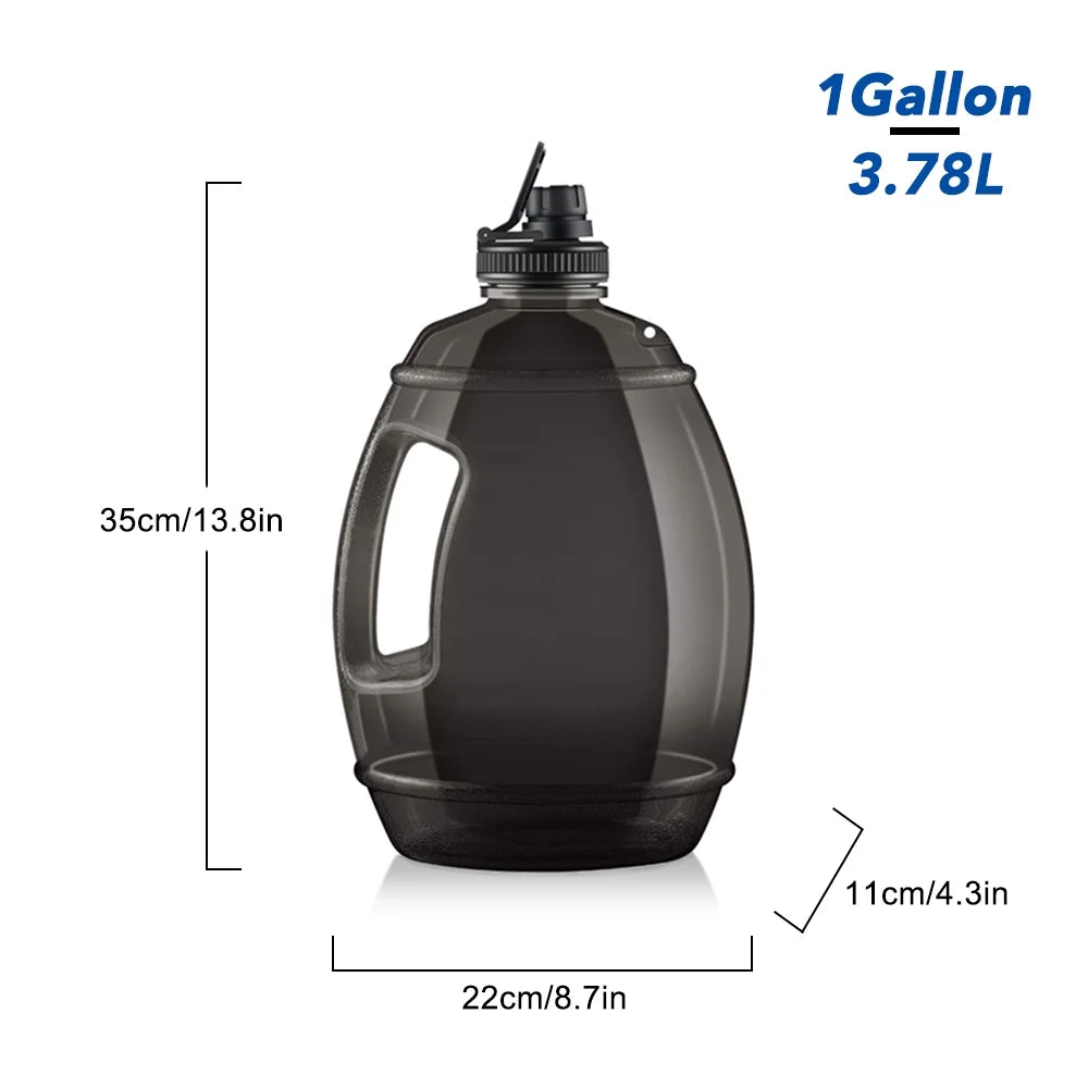 3.78L BPA Free Leakproof Sports Water Bottle with Time Marker A791