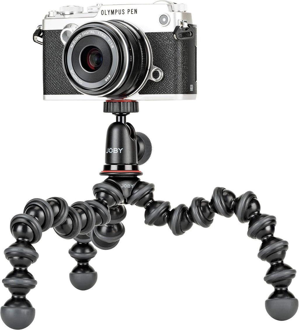 Compact Flexible Tripod 1K Stand with Locking Phone Mount, Black, Pack of 2 J5661