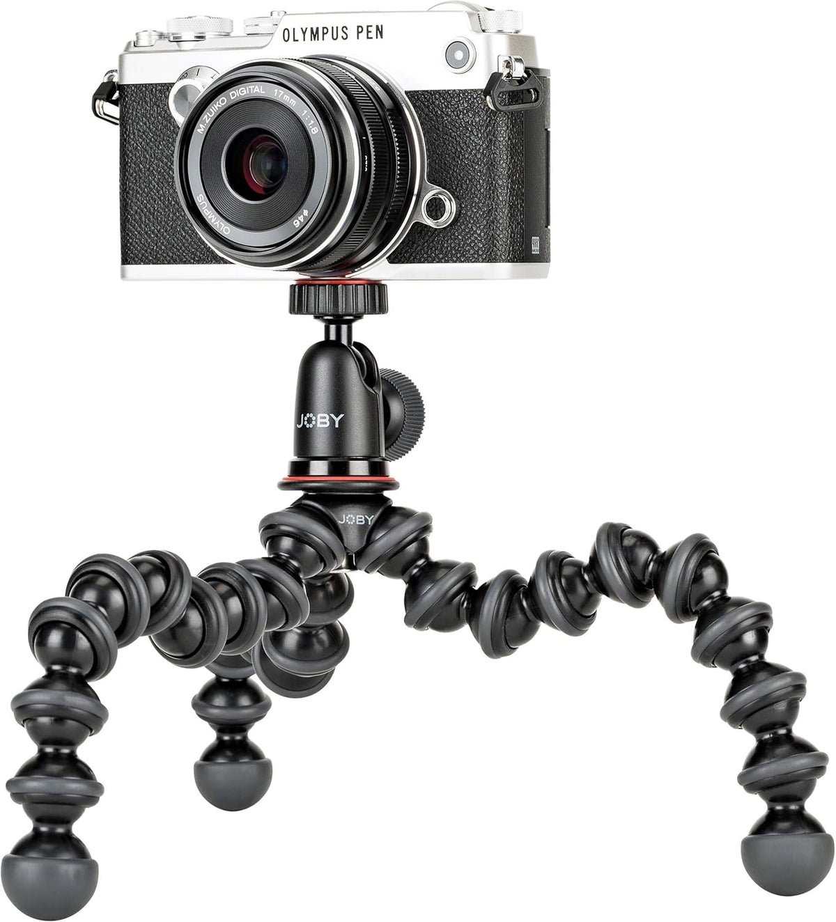 Compact Flexible Tripod 1K Stand with Locking Phone Mount, Black, Pack of 2 J5661