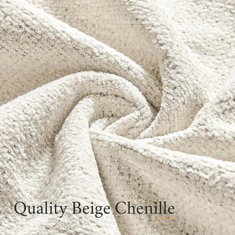 Beige Chenille 3 Seater Sofa M942290