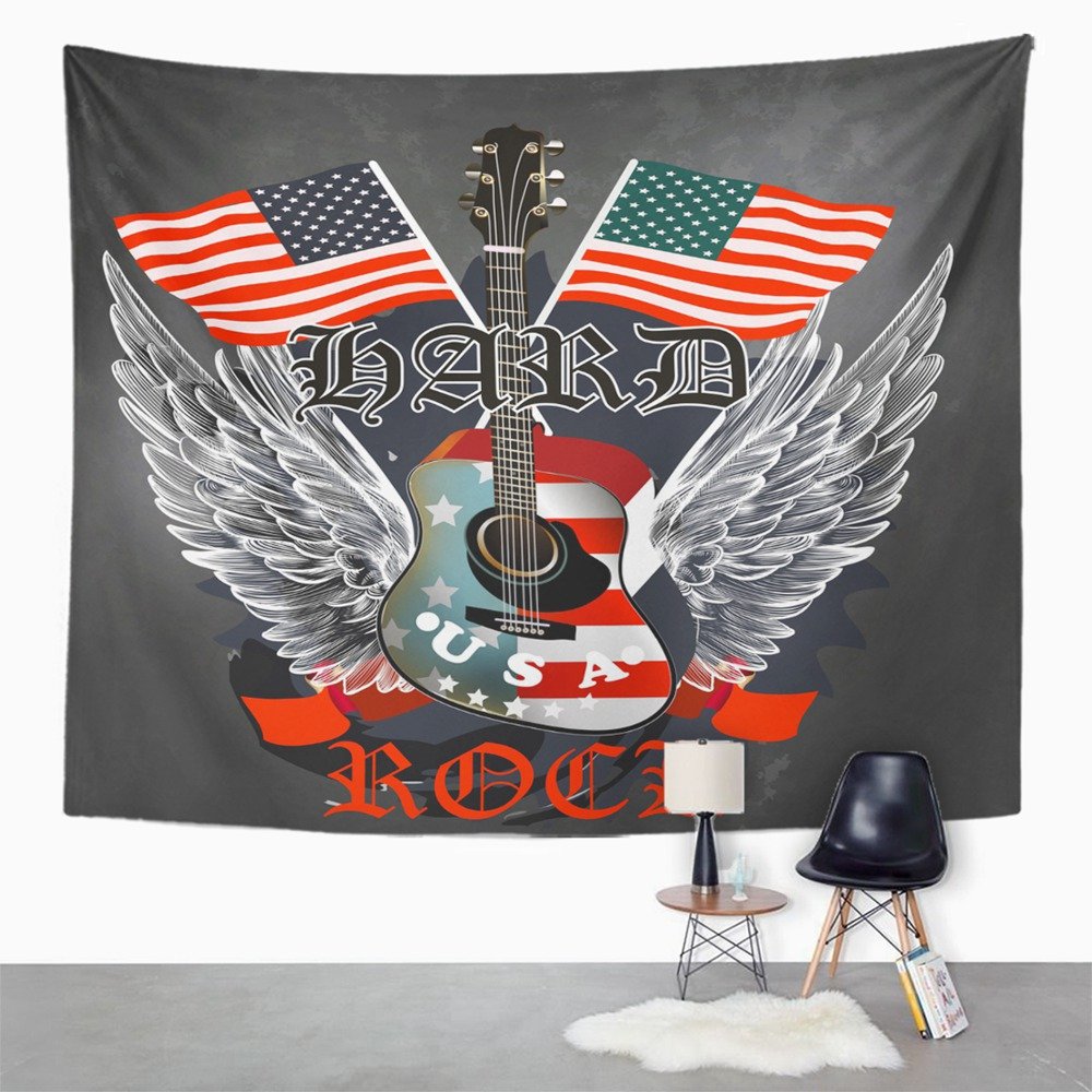 Hard Rock Flayer Wall Art Hanging Tapestry 51x60 inch B61710