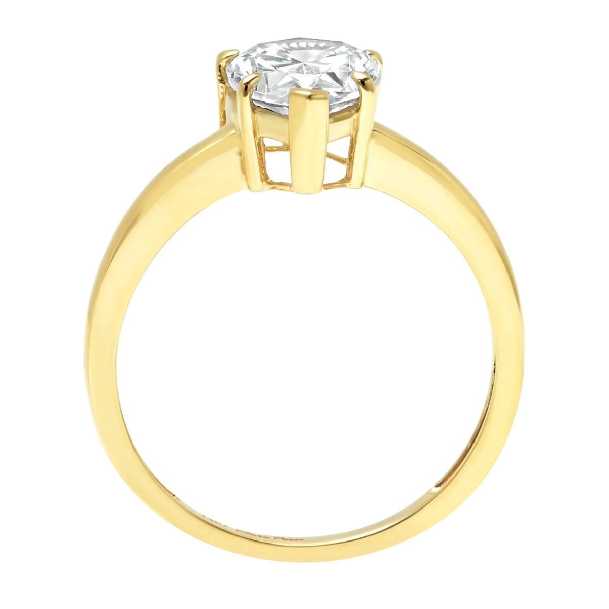 18K Yellow Gold Solitaire Engagement Ring D28337