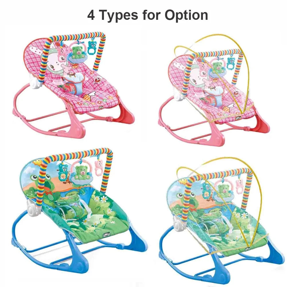 Portable Bouncer Infant Seat Rocking Chair with Hanging Bed Net Z394