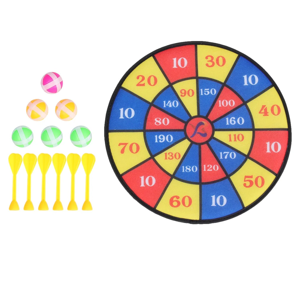 Flocking Dart Board with 4pcs Darts Dartboard Set N265582