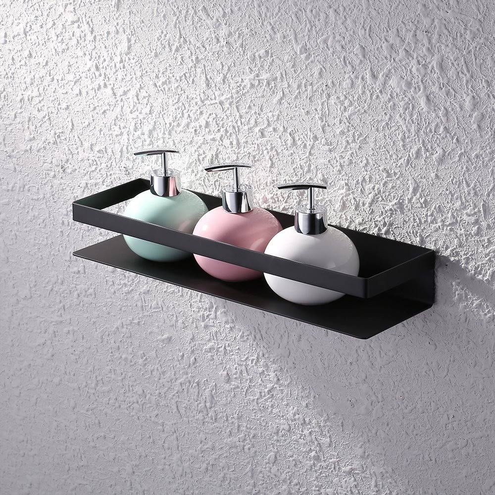 Matte Black Stainless Steel Bathroom Shelf T21581