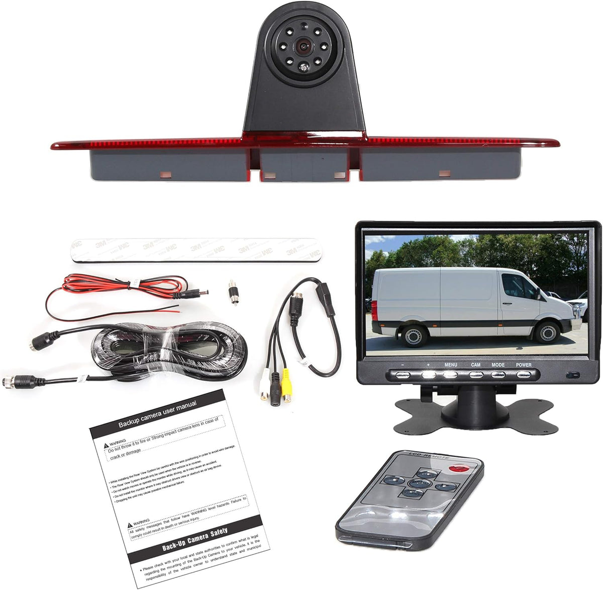 7'' TFT LCD Monitor Backup Camera Kit for Sprinter Vans X176386