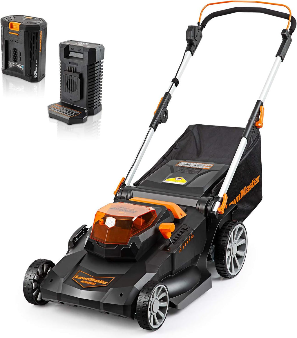 Cordless 13-Inch Lawn Mower 24V Max with 2X4.0Ah Battery and Charger F6217