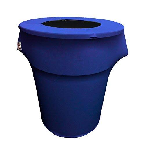 Lilac Stretch Trash Can Cover 44-gallon Round K881548