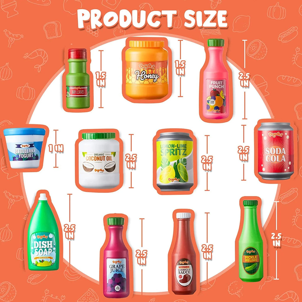 30Pcs Play Food Grocery Cans P765