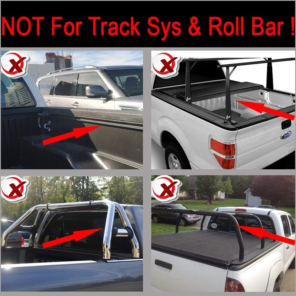 Soft Roll Up Tonneau Cover for 5.8' Bed W662353