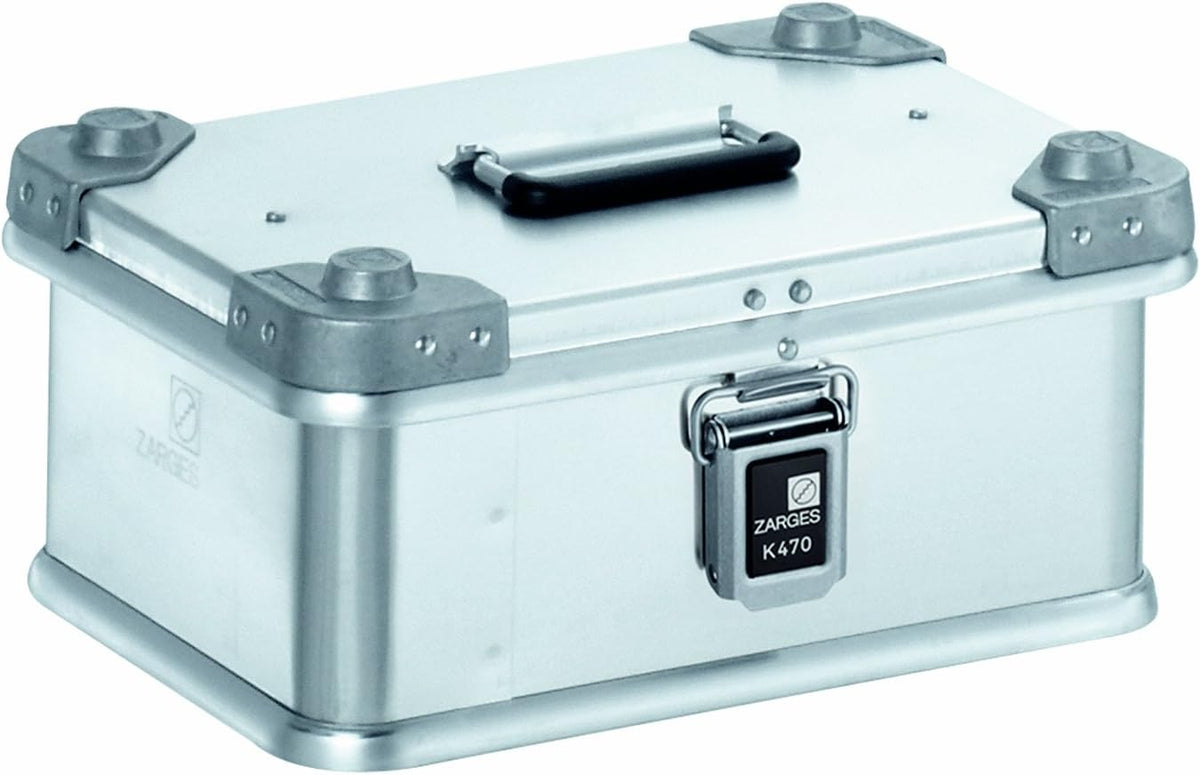Aluminum Hard Protective Carrying Case, Stackable Storage, Lock Box (22.4 x 15.7 x 17.7 Inches) Y773