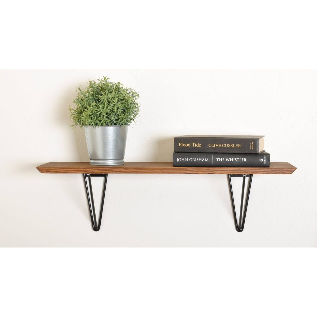 Black Wood Bracket Shelf J684