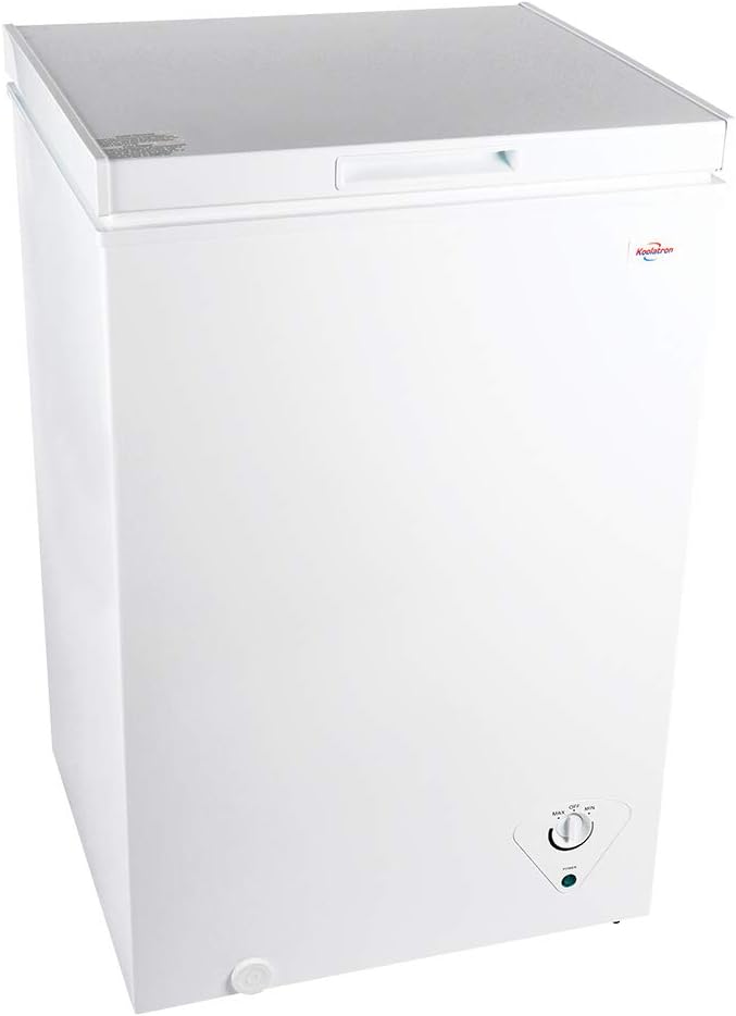Compact Chest Freezer with Flip-Up Lid, 3.5 Cubic Feet Capacity J3812