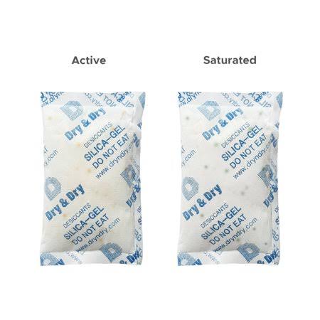 100 Gram 100 Packs Orange Indicating Mixed Silica Gel Packets V375