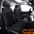 Black Front Faux Leather Seat Covers Q89671