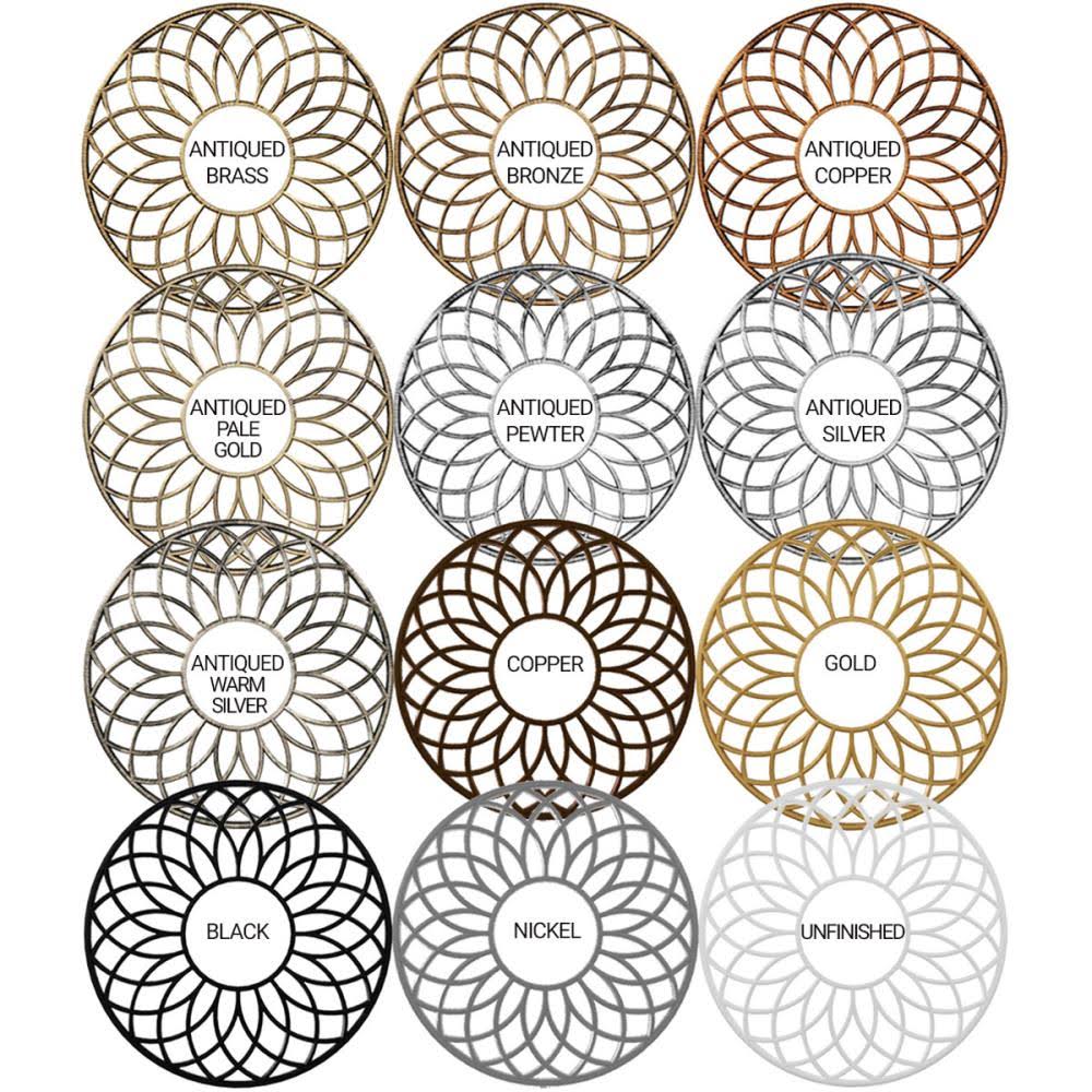 34x22OD x 11 3/4x22ID x 1x22P PVC Pierced Ceiling Medallion R70250