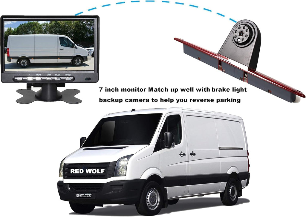 7'' TFT LCD Monitor Backup Camera Kit for Sprinter Vans X176386