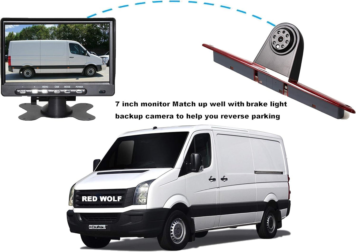7'' TFT LCD Monitor Backup Camera Kit for Sprinter Vans X176386