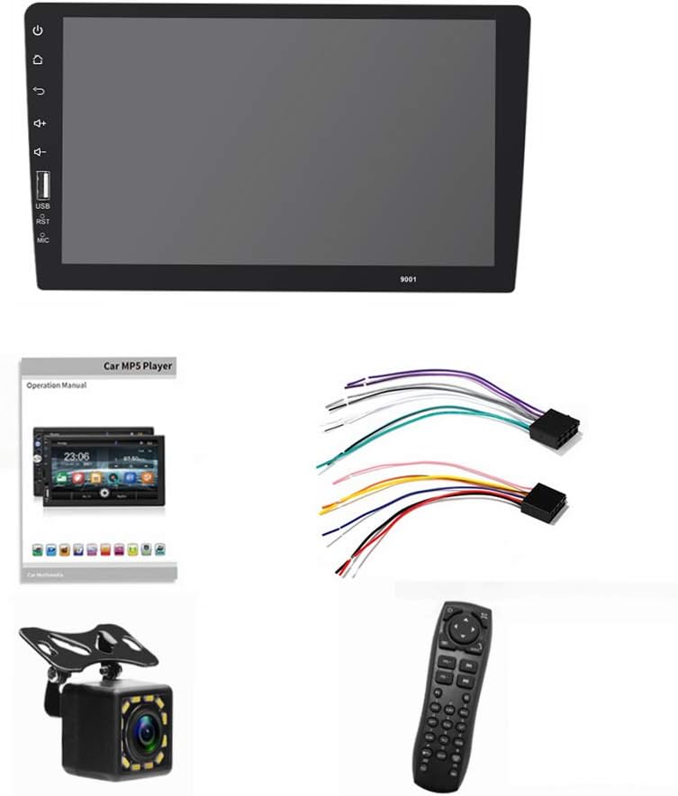 9 Inch Single Din Car Stereo Touch Screen with Mirror Link Backup Camera Bluetooth FM Radio AUX/USB/TF MP3/MP4/MP5 Player T99324