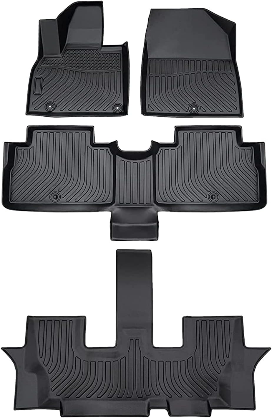 All Weather Floor Liners 3 Row with 2nd Bucket Seats I23694