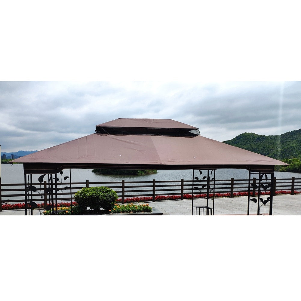 Brown Patio Gazebo Replacement Canopy Top O9678