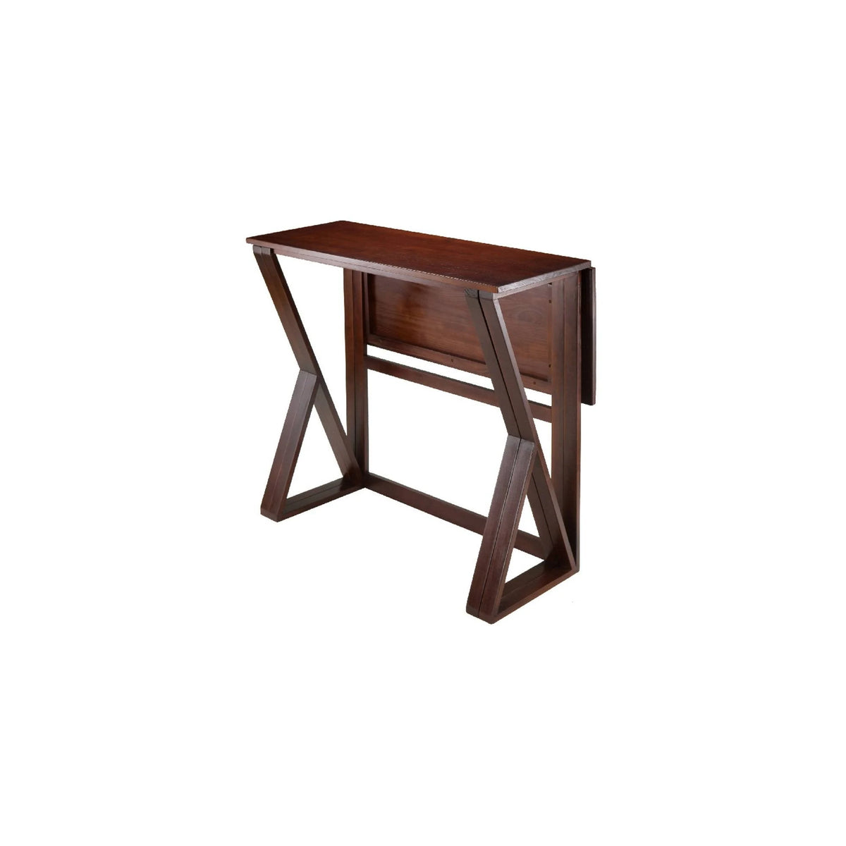 3-Pc Drop Leaf High Table with 2 Rush Seat Stools L56650