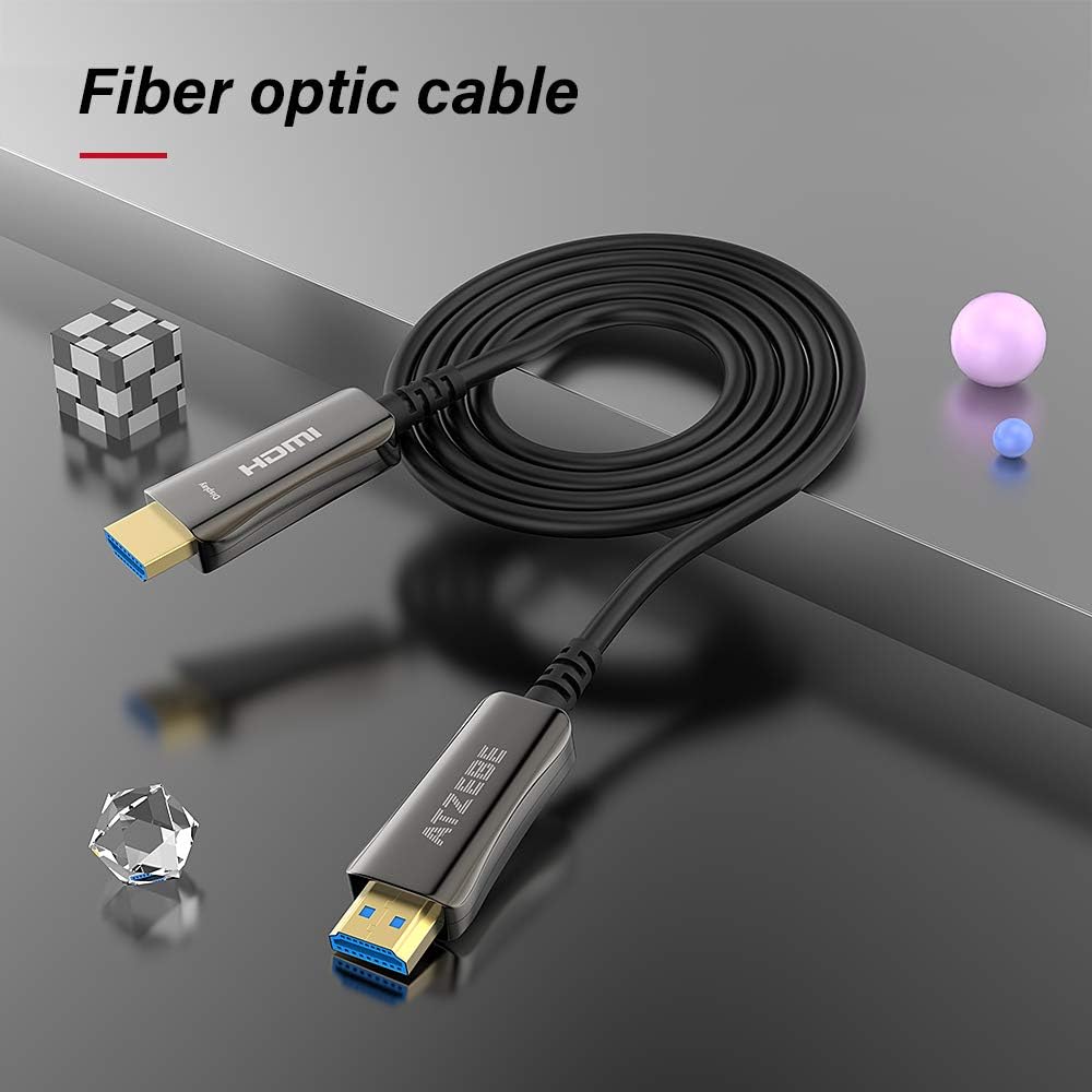 Fiber Optic HDMI Cable 6ft, Pack of 2 B176