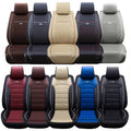 Leather Car Seat Cover Full Set Front Rear Z676