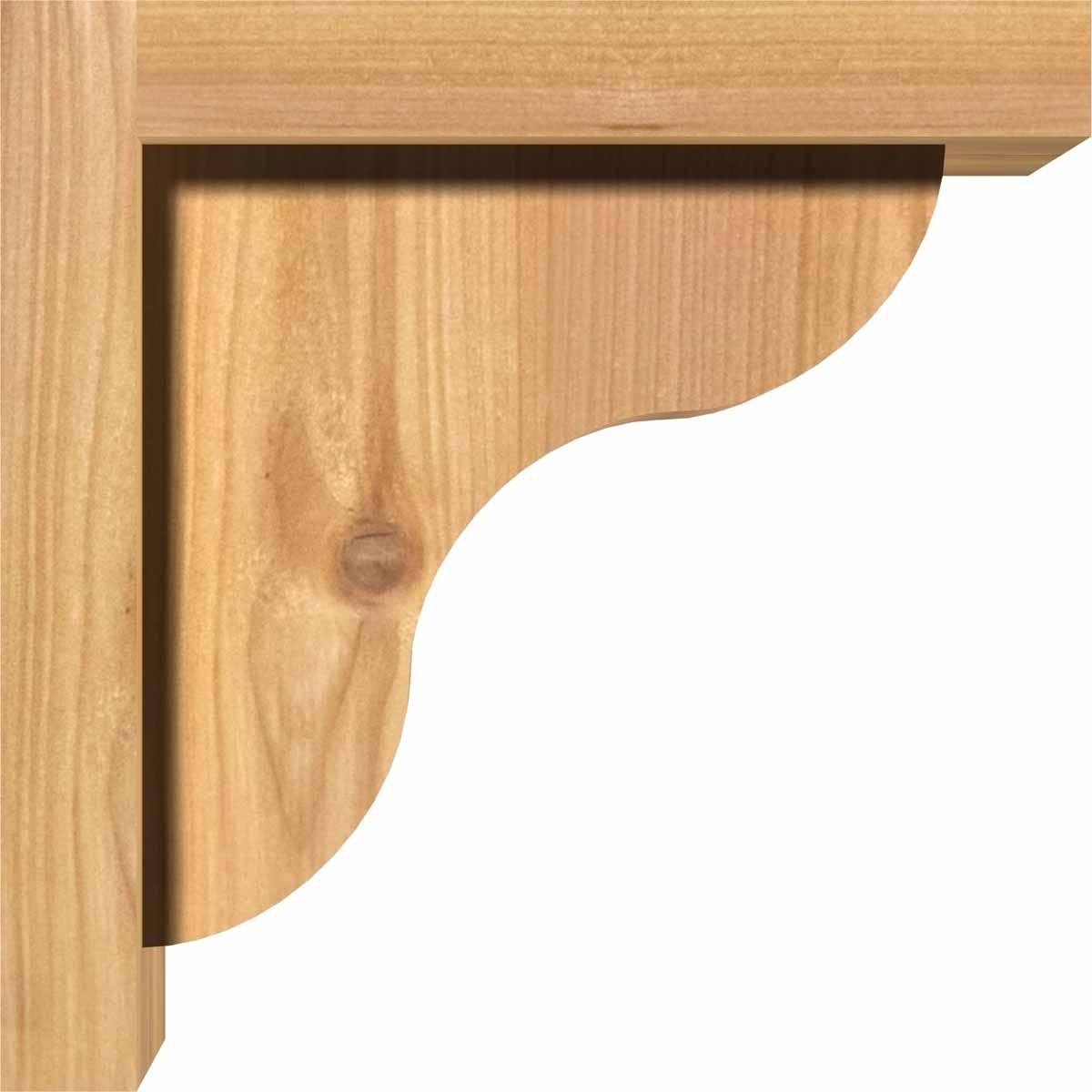 5 1/2x22W x 10x22D x 14x22H Western Red Cedar Corbel P915294