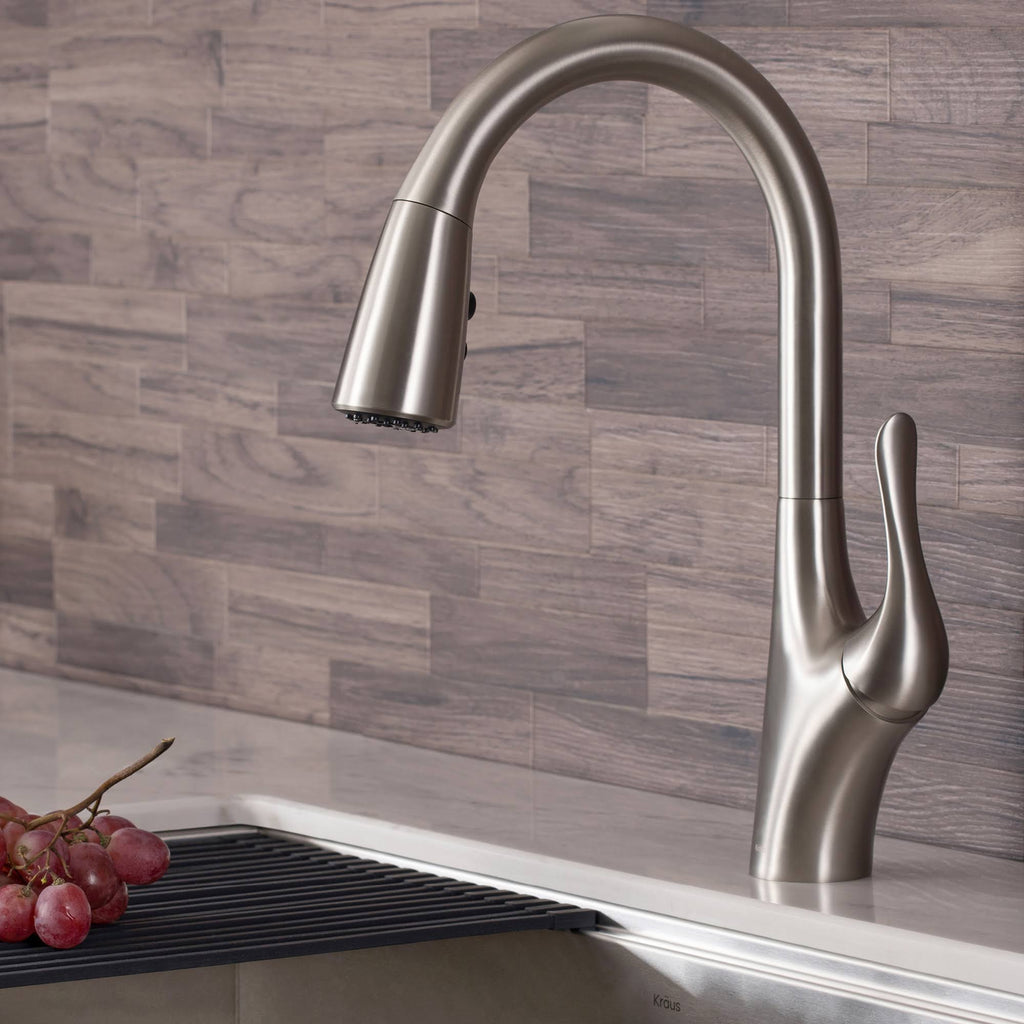 Stainless Steel Single Handle Pull-Down Kitchen Faucet I9370