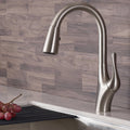 Stainless Steel Single Handle Pull-Down Kitchen Faucet I9370
