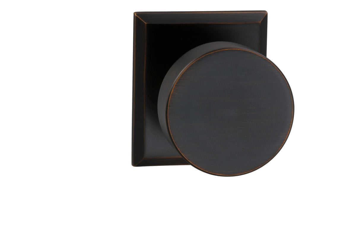 Round Knob, Rectangular Rose Full Dummy Tuscan Bronze Y37370