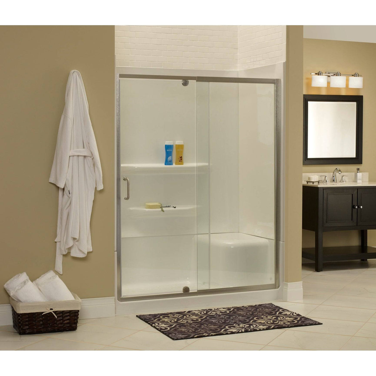 Sliding Framed Shower Door with Oil Rubbed Bronze G8926