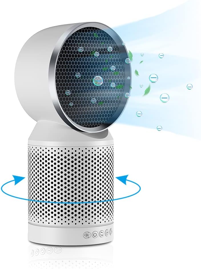 Desktop Air Purifier with True HEPA Activated Carbon Filter, Pack of 2 X7991
