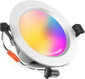 Smart Recessed Downlight 4 Pack LED Lighting Fixtures 3 Inch Dimmable Multicolor Ceiling Can Lights Y848