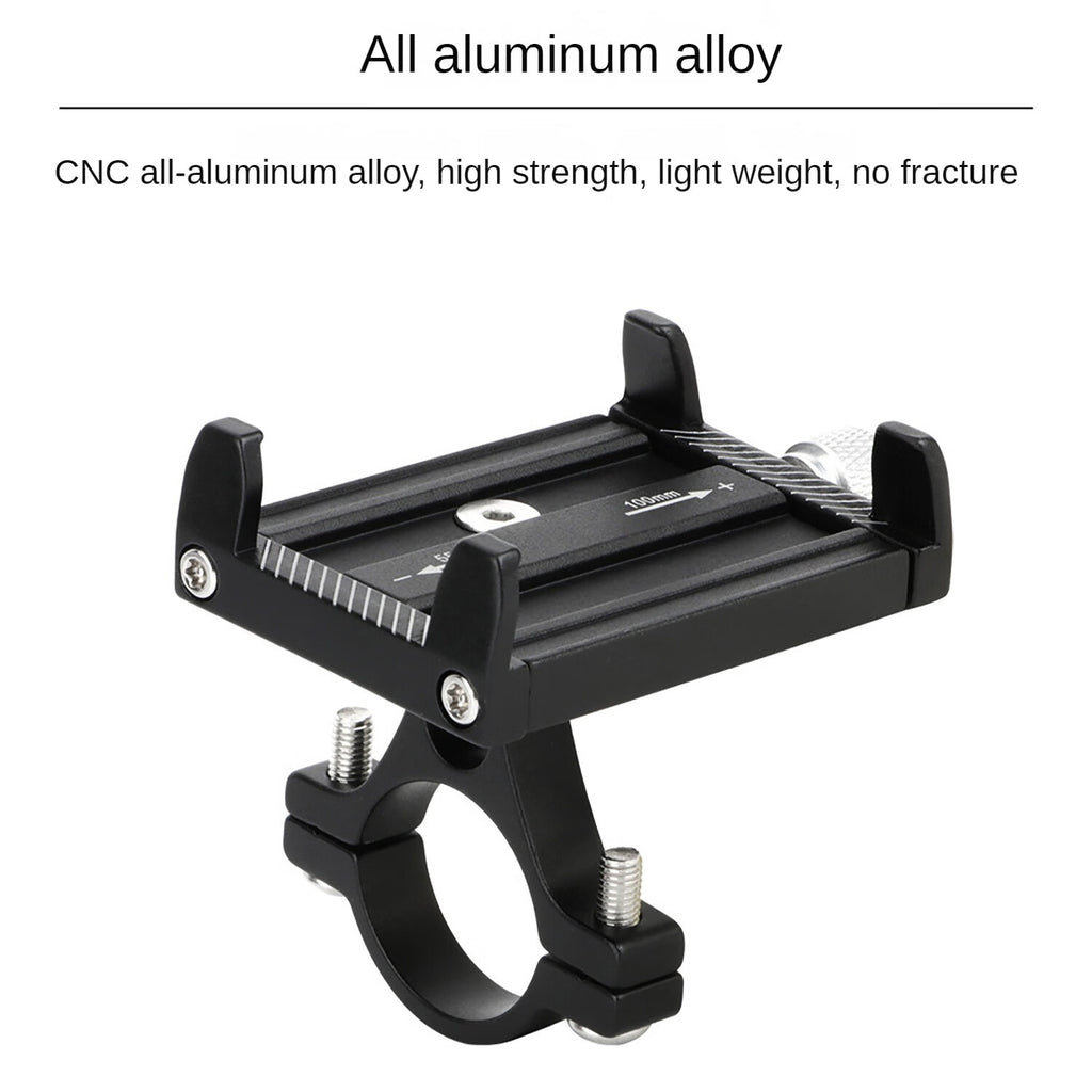 Black Metal Mobile Phone Holder for Motorcycle Scooter S146640