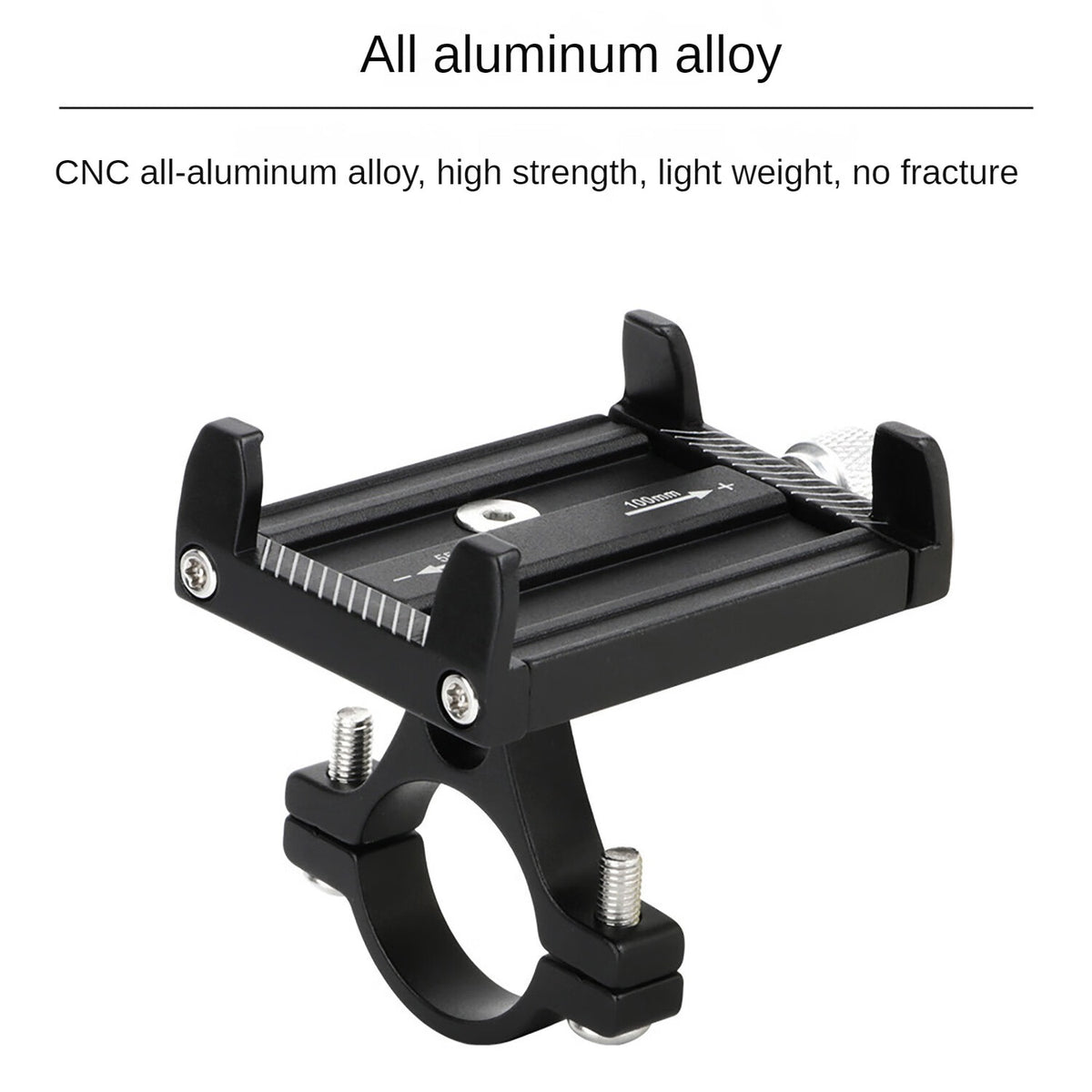 Black Metal Mobile Phone Holder for Motorcycle Scooter S146640