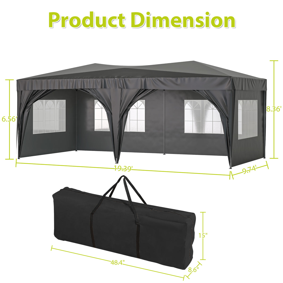Outdoor Event Tent with Removable Sidewalls K973