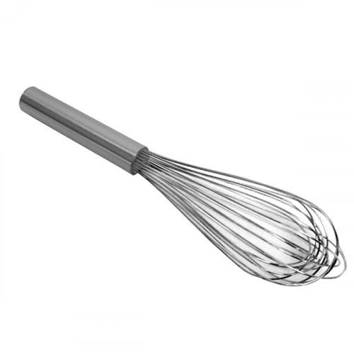Silver 10 inch French Whip, Pack of 36 T181