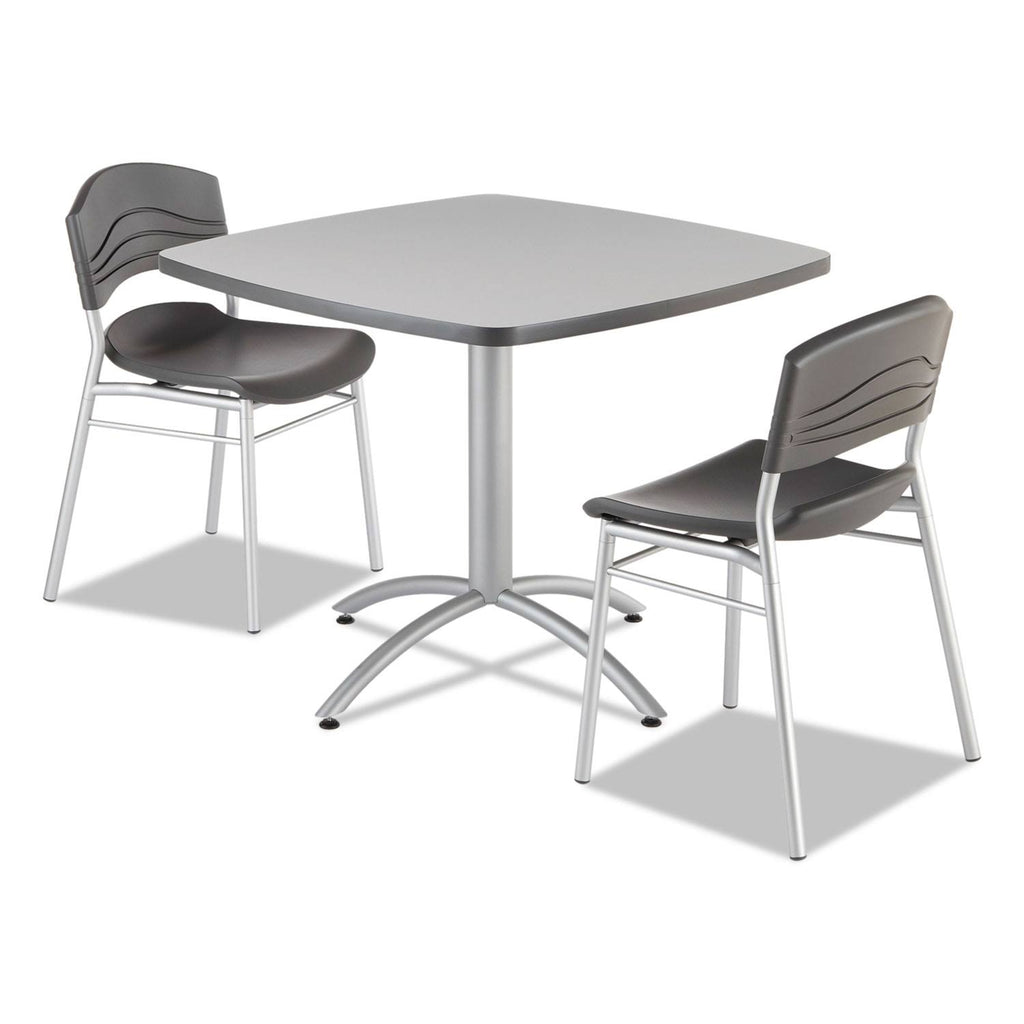 Gray Square Cafe Table E77011