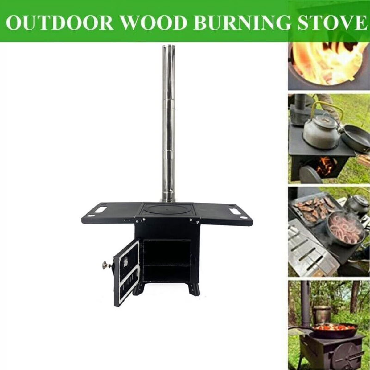 Portable Wood Burning Stove for Tent Cooking Z756713