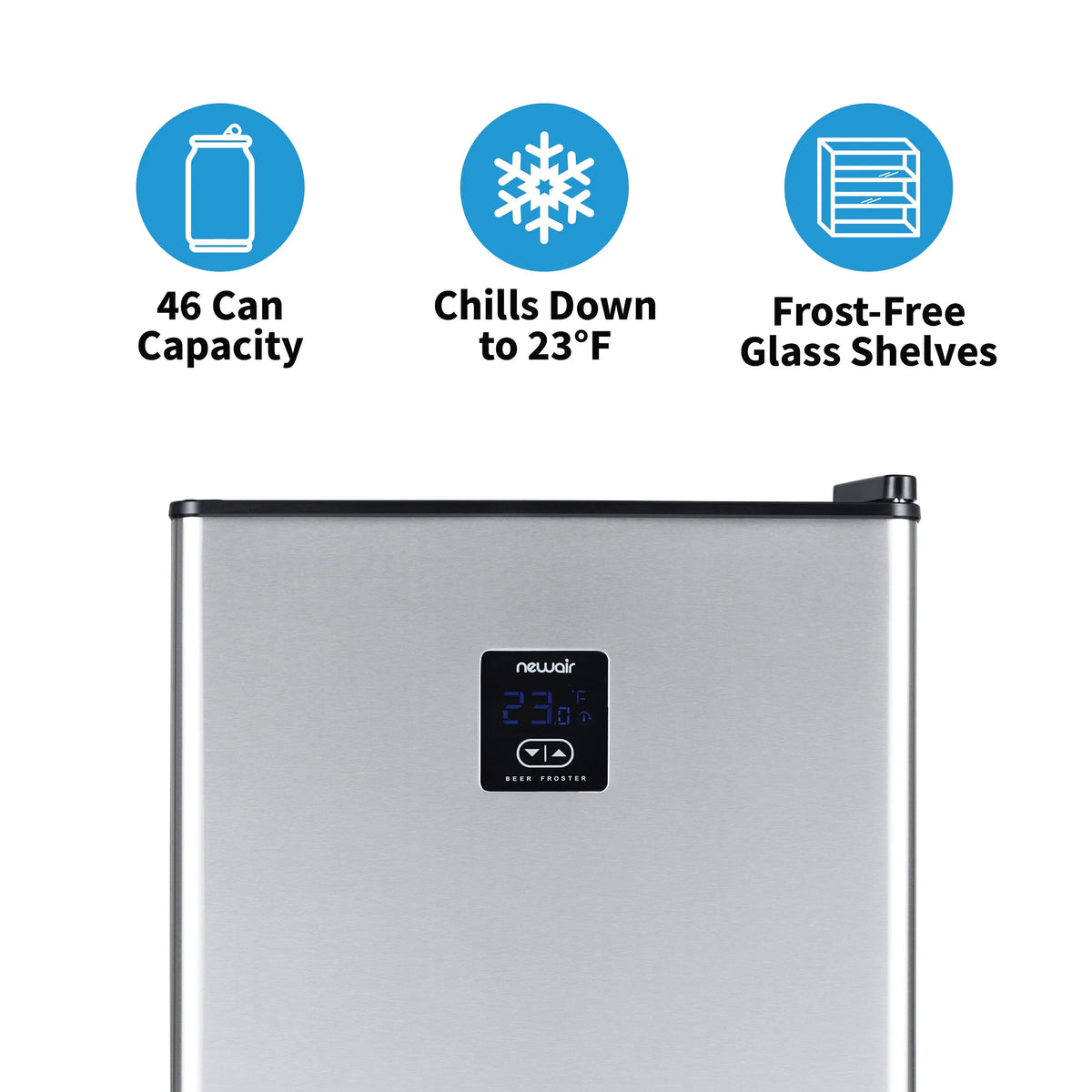 Stainless Steel Freestanding Mini Beer Fridge J94214