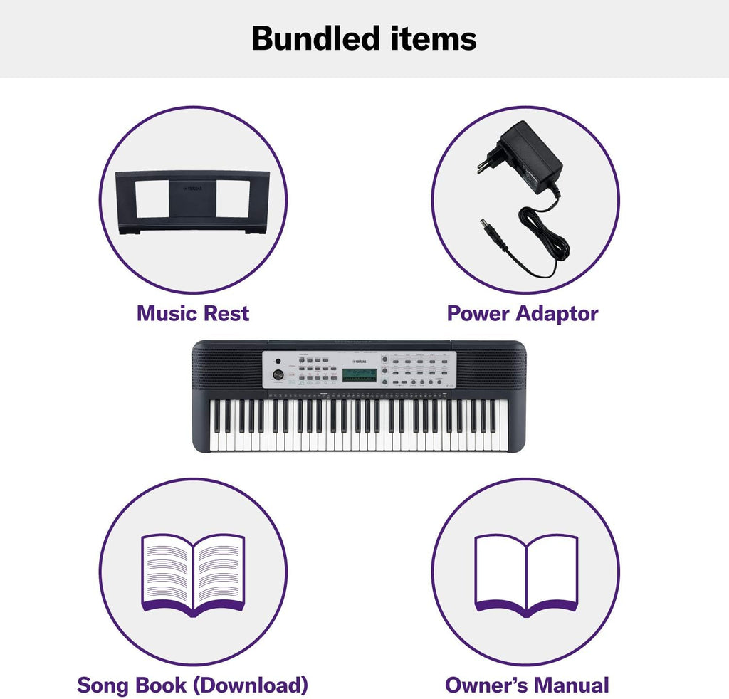61-Key Portable Keyboard With Power Adapter T7759