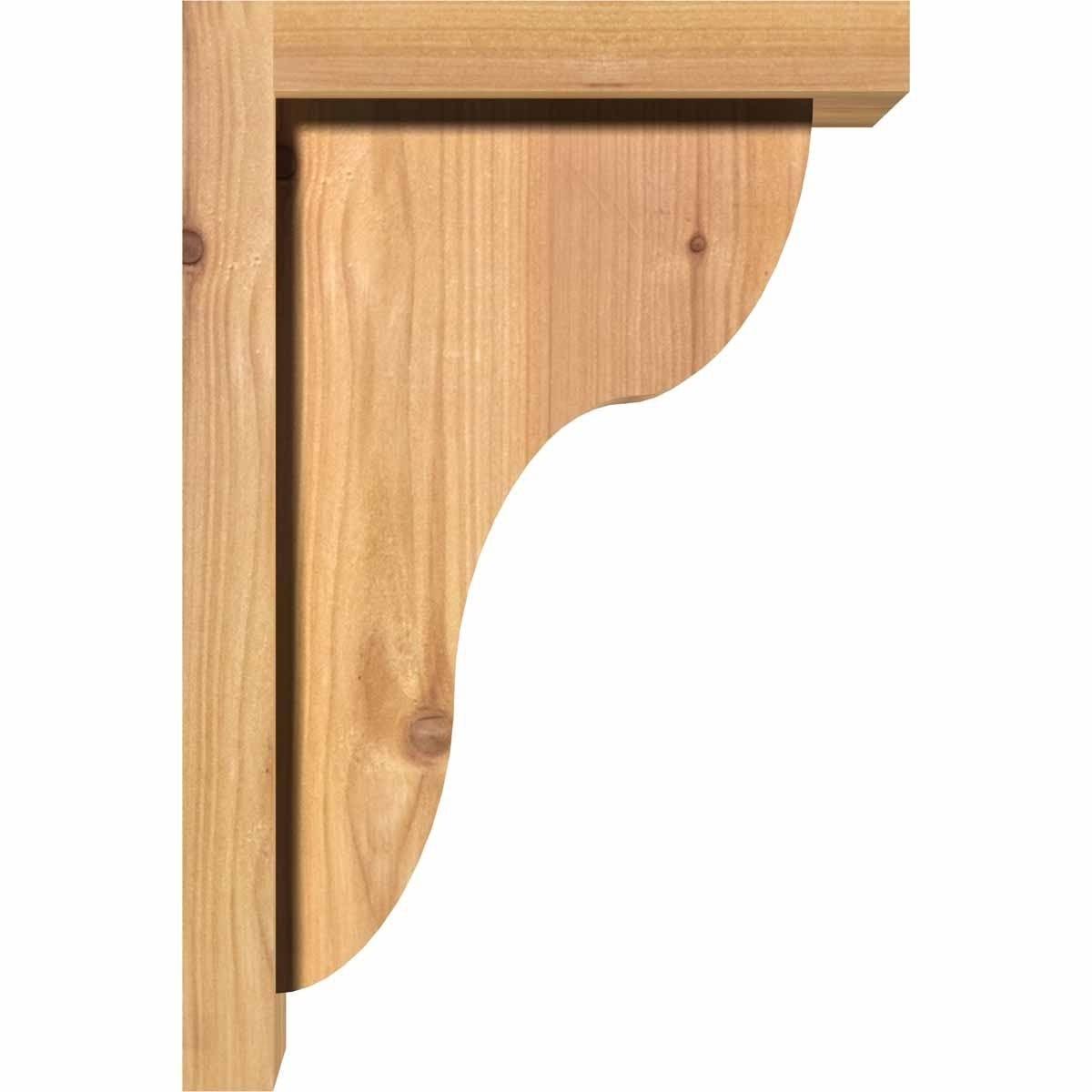 5 1/2x22W x 10x22D x 14x22H Western Red Cedar Corbel P915294