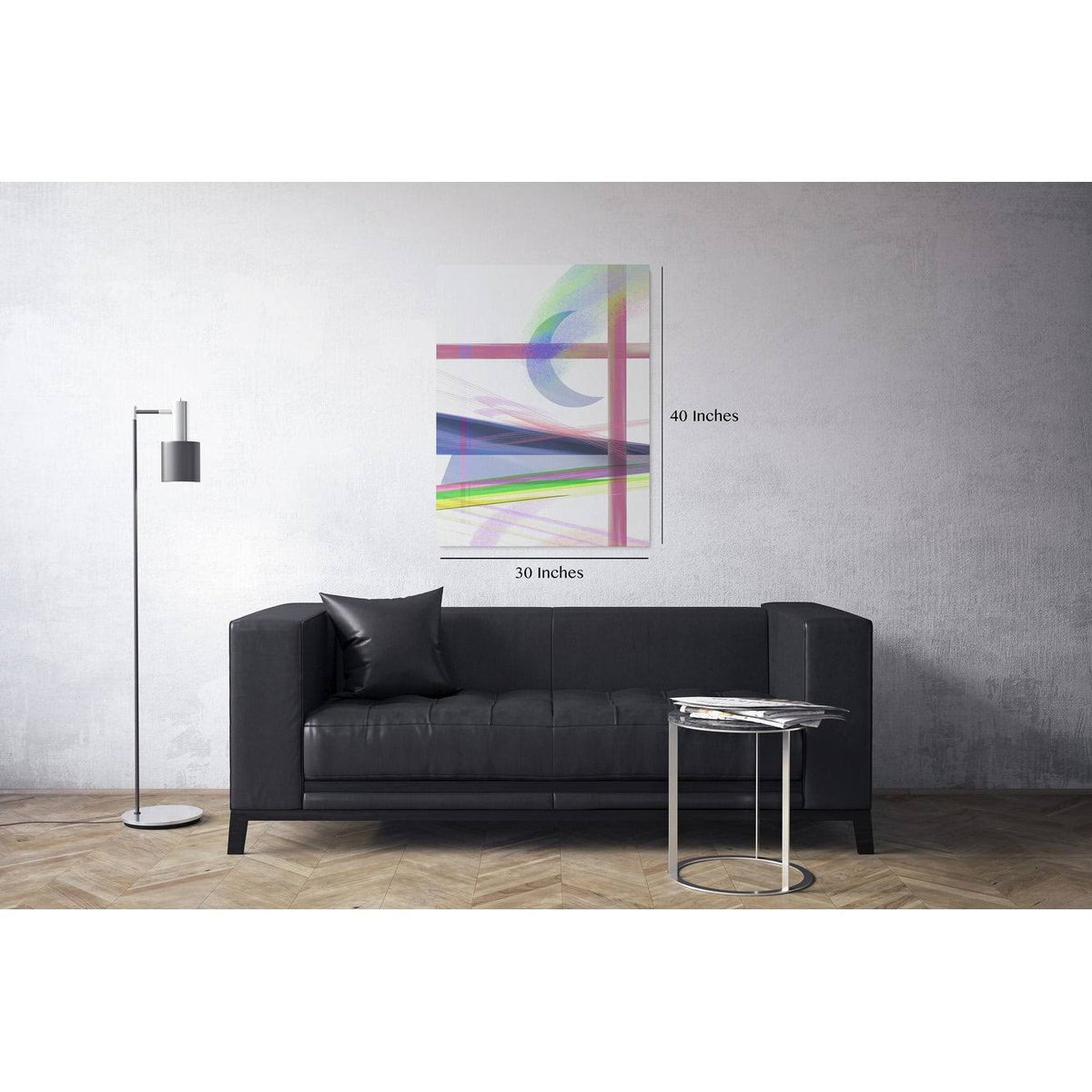 Multi-Color Stretched Canvas N3641