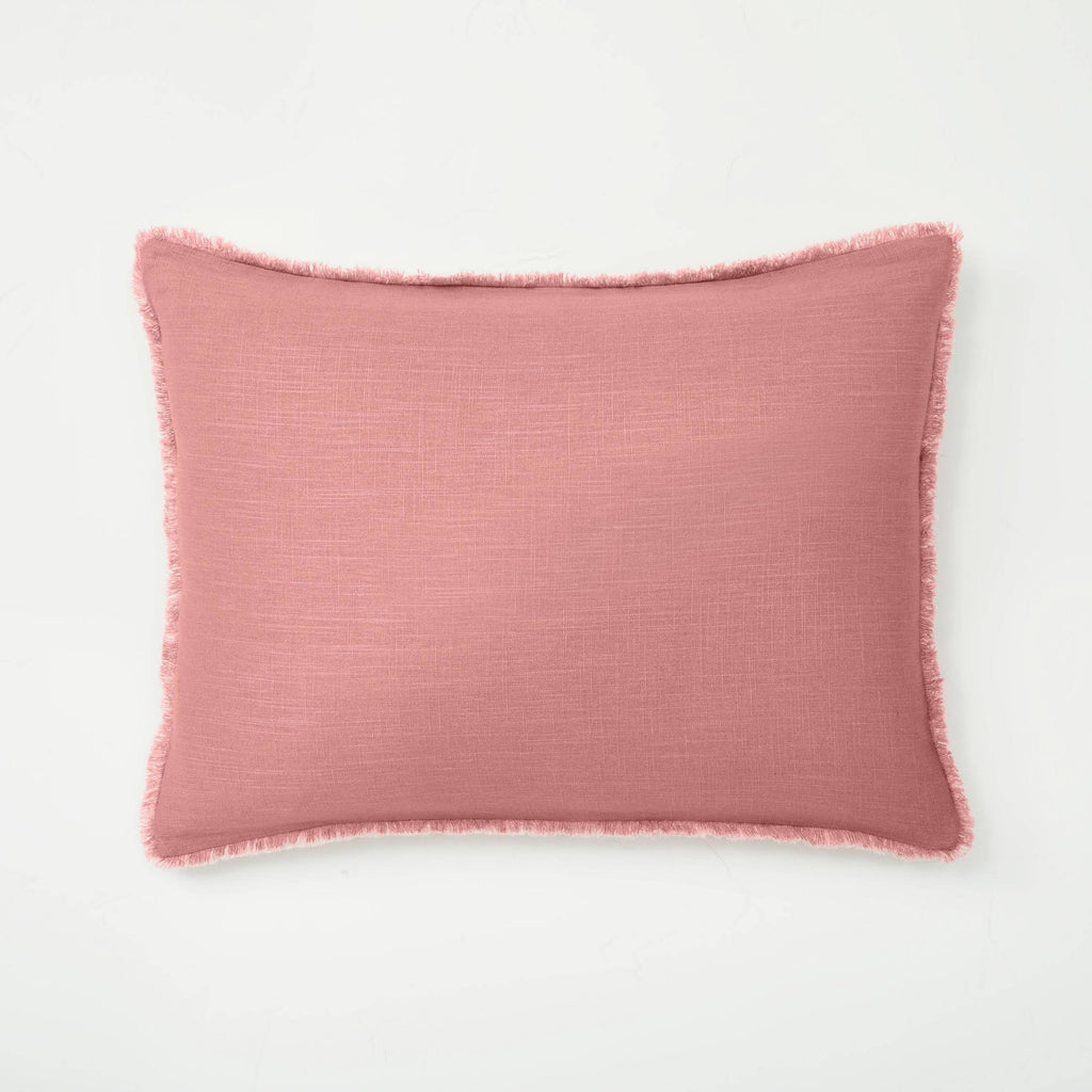 Rose Full/Queen Linen Blend Duvet & Sham Set G8301