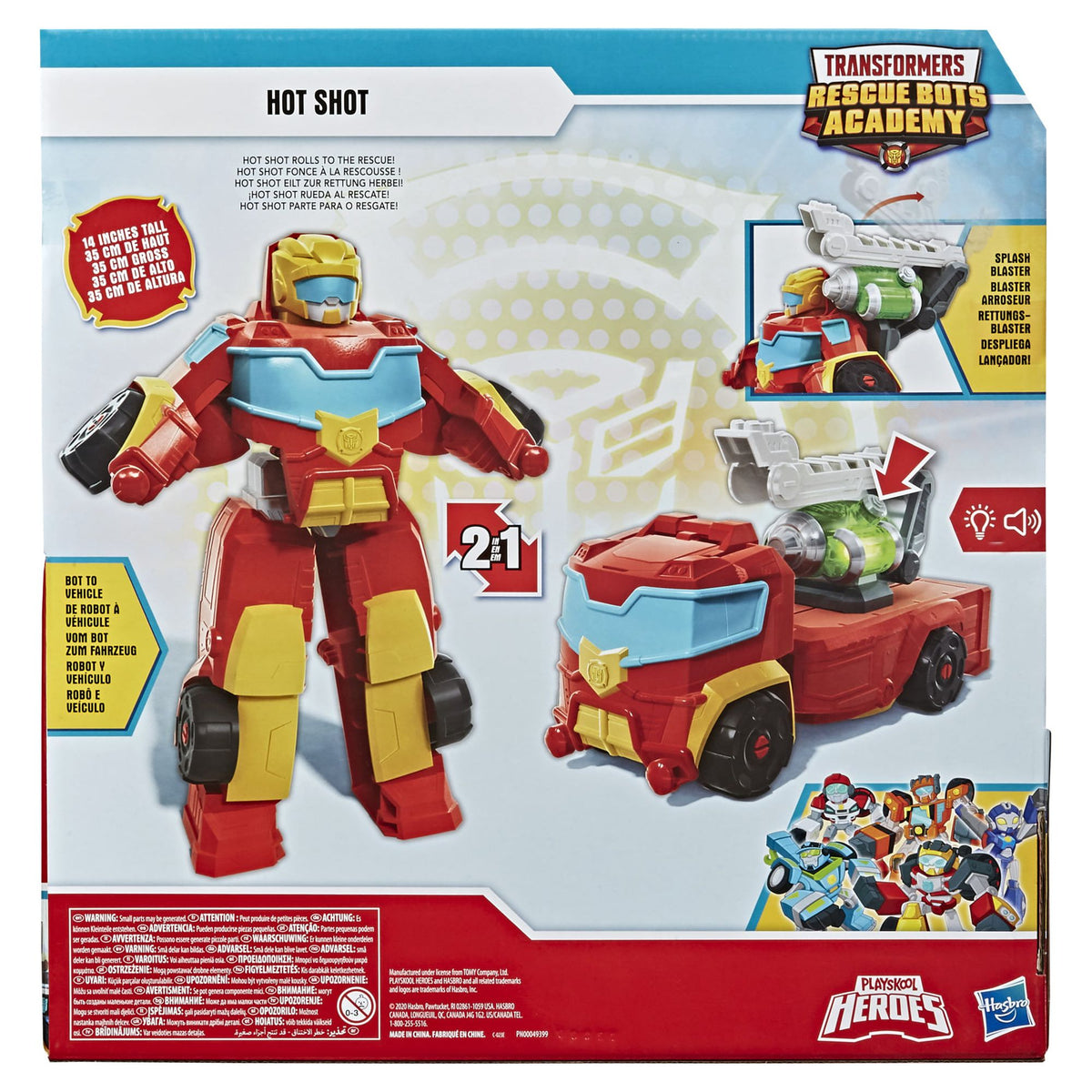 15” Transformers Rescue Bots Academy Hot Shot Kids Toy Action Figure P1902