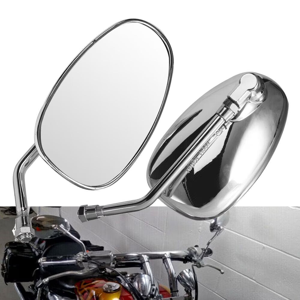 Oval Rear View Mirrors in Chrome R417716