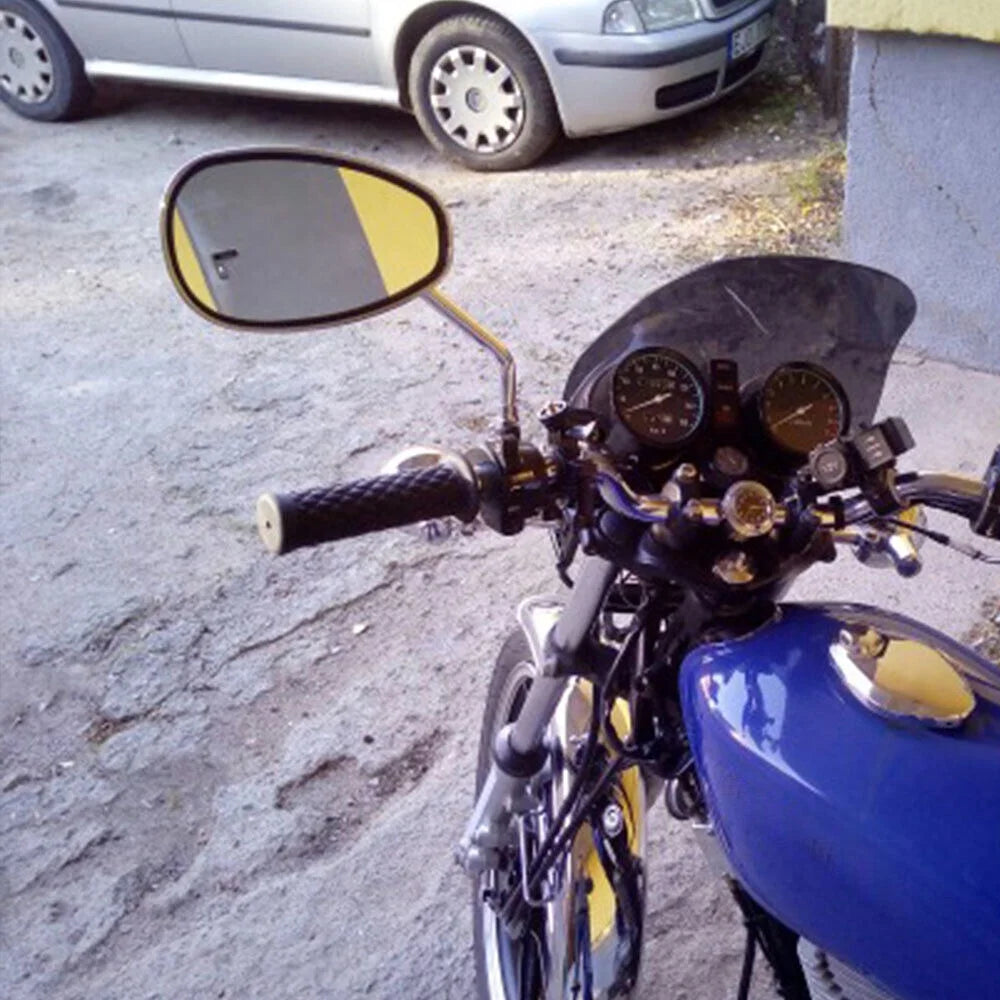 Oval Rear View Mirrors in Chrome R417716