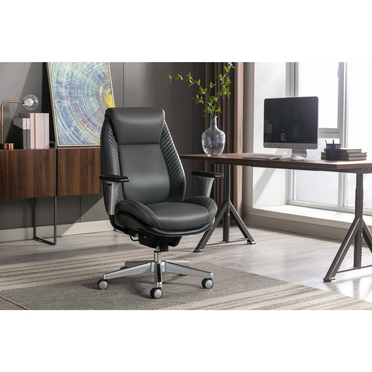 Bonded Leather High-Back Manager Chair L6267